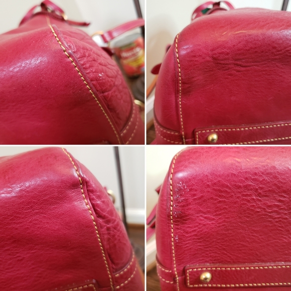 Dooney and Bourke Florentine the Smith Bag Red - Picture 5 of 11